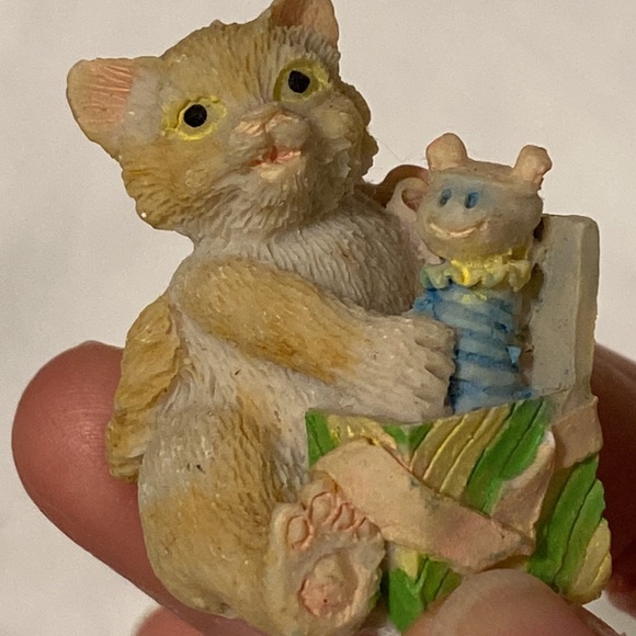 Vintage set of four resin mischievous kittens - Picture 3 of 7